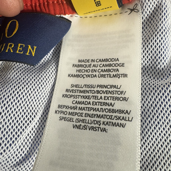 Polo Ralph Lauren Men's XL Blue Solid Polo Swim Trunks - Picture 8 of 8